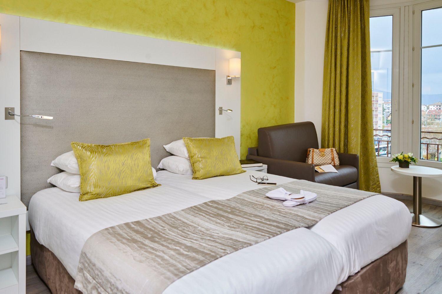 Chambre Exécutive Twin | Best Western Plus Hôtel Carlton à Annecy