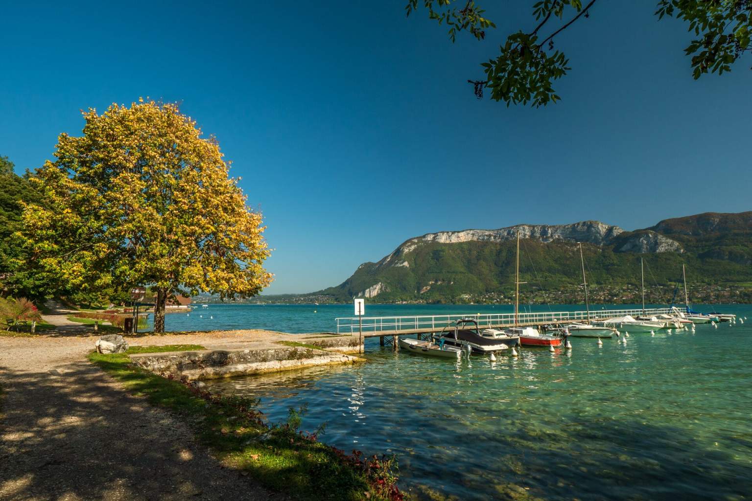 Lake and mountains